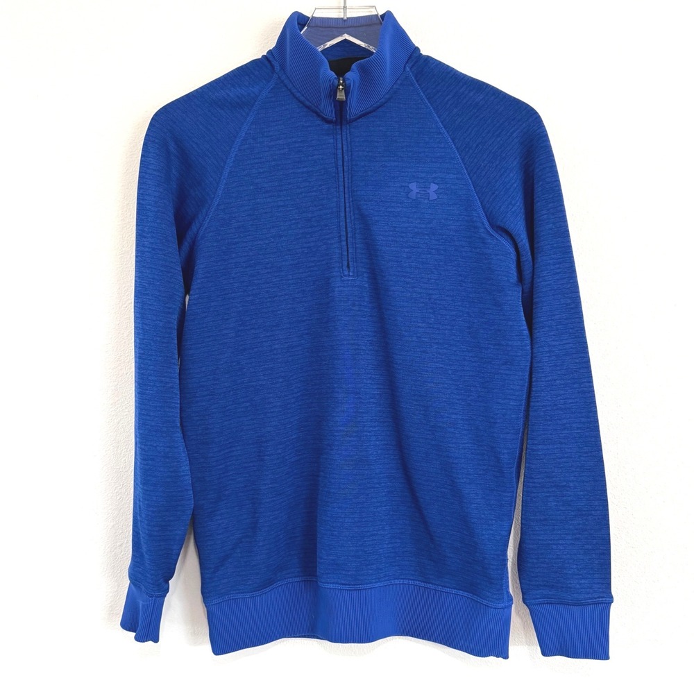 Under Armour Sweater - Men's Storm Fleece‎ Sweater Quarter Zip Pullover Blue
